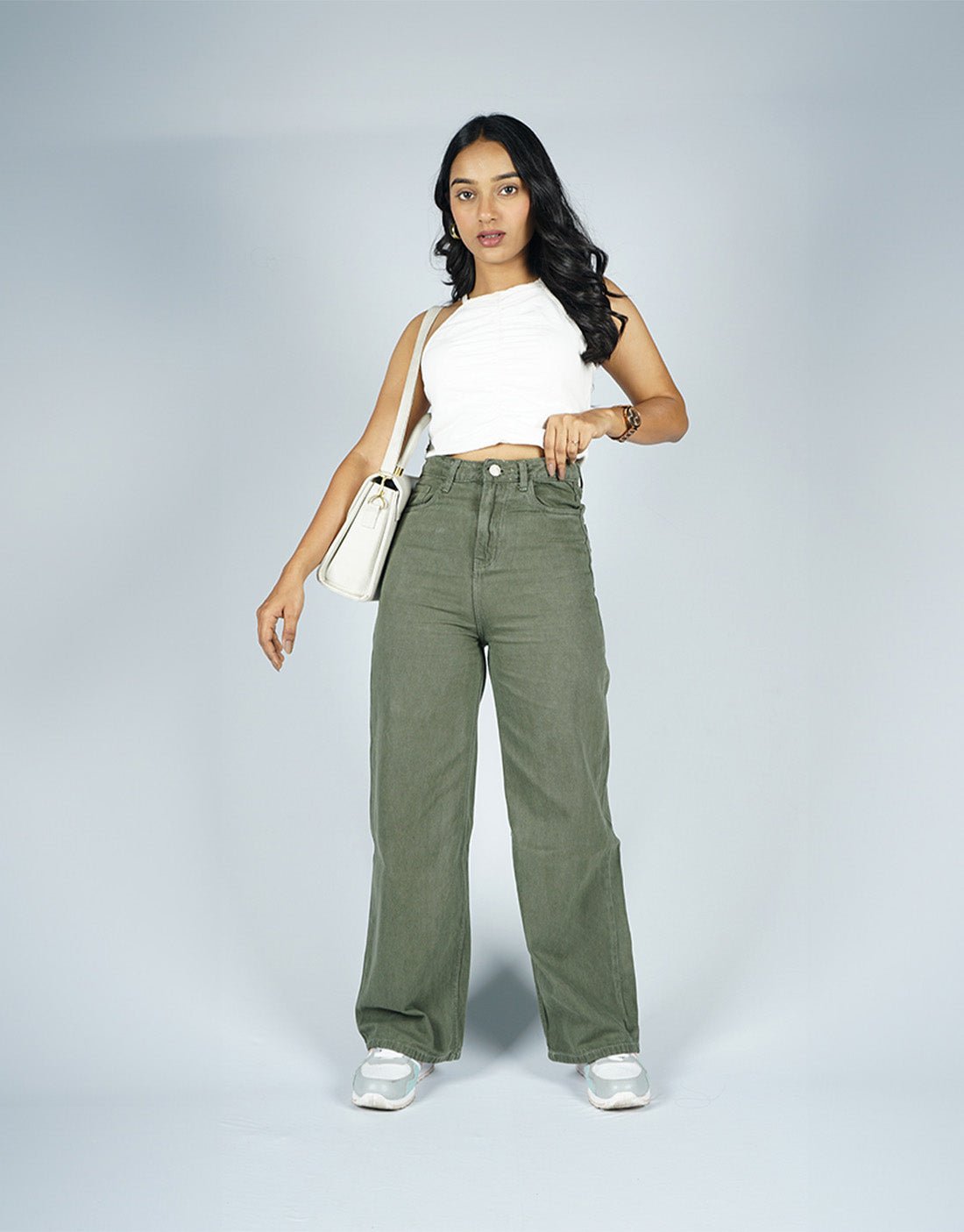 Olive Oasis Straight Fit Denim