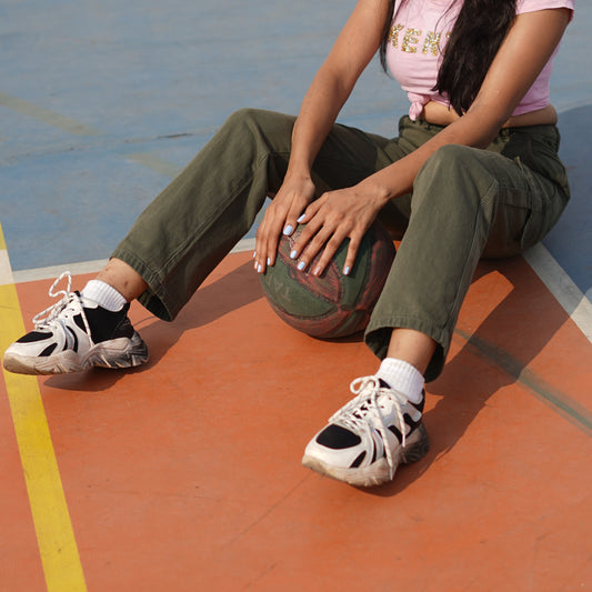 Straight Fit Olive Green Cargo Jeans