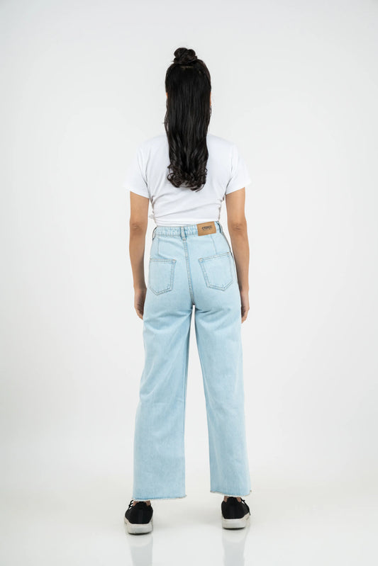 Light Blue Wide Leg Jeans